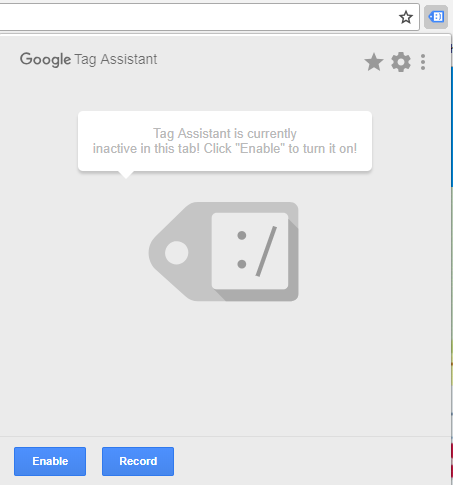 Google Tag Assistant.
